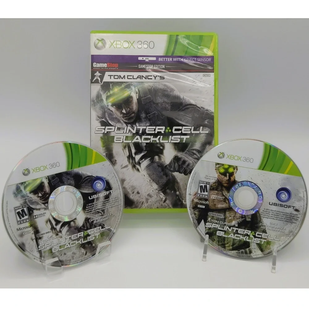 Tom Clancy's Splinter Cell Blacklist GameStop Edition - Xbox 360 - CIB 2-Discs